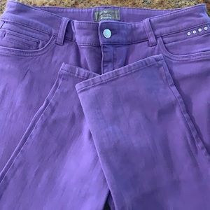 Chico’s Purple Cropped Jeans